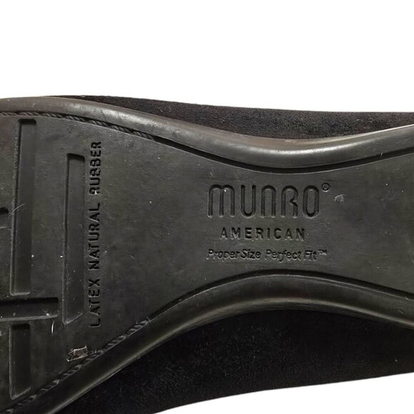 Munro Ramie Black Suede Penny Loafers Sz 6.5 - Picture 9 of 10